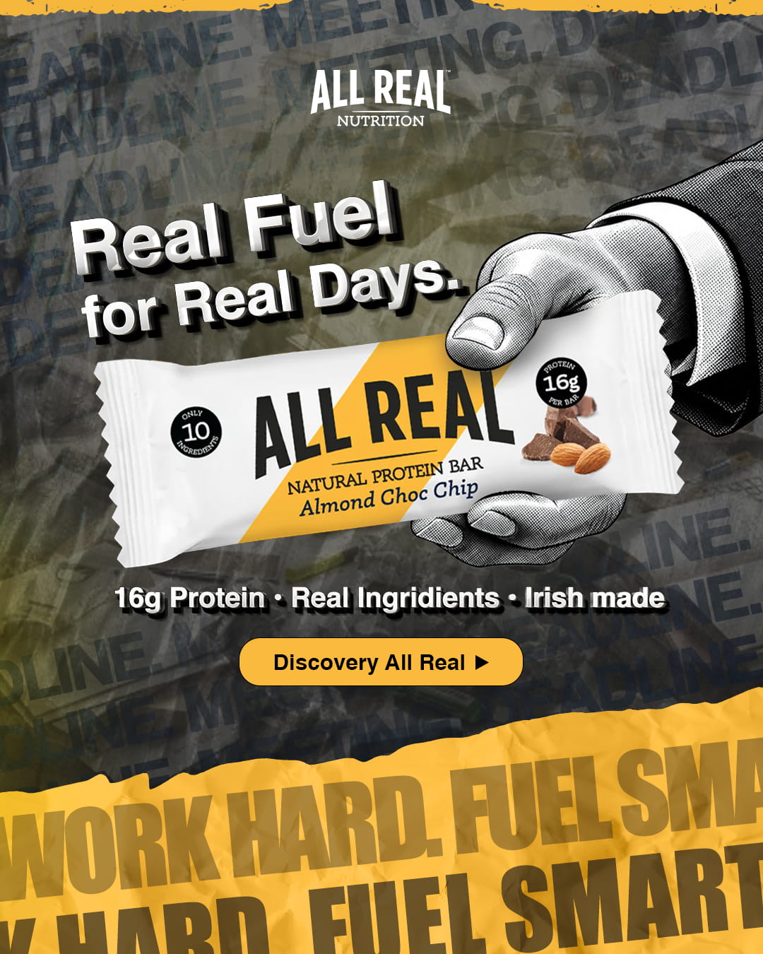 All Real Nutrition Irish protein bar banner 2